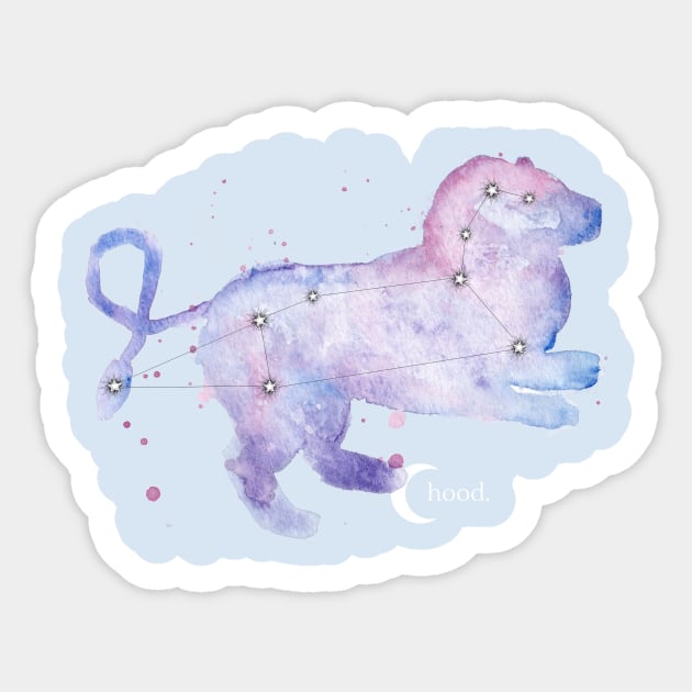 Leo Galaxy Watercolor Sticker by Dbaudrillier